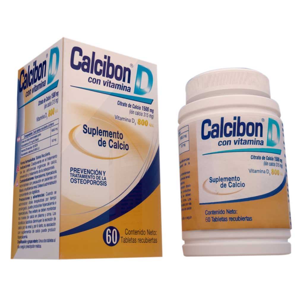 Calcibon 1500 g x 800 ui tableta x 60 - Pharmacys