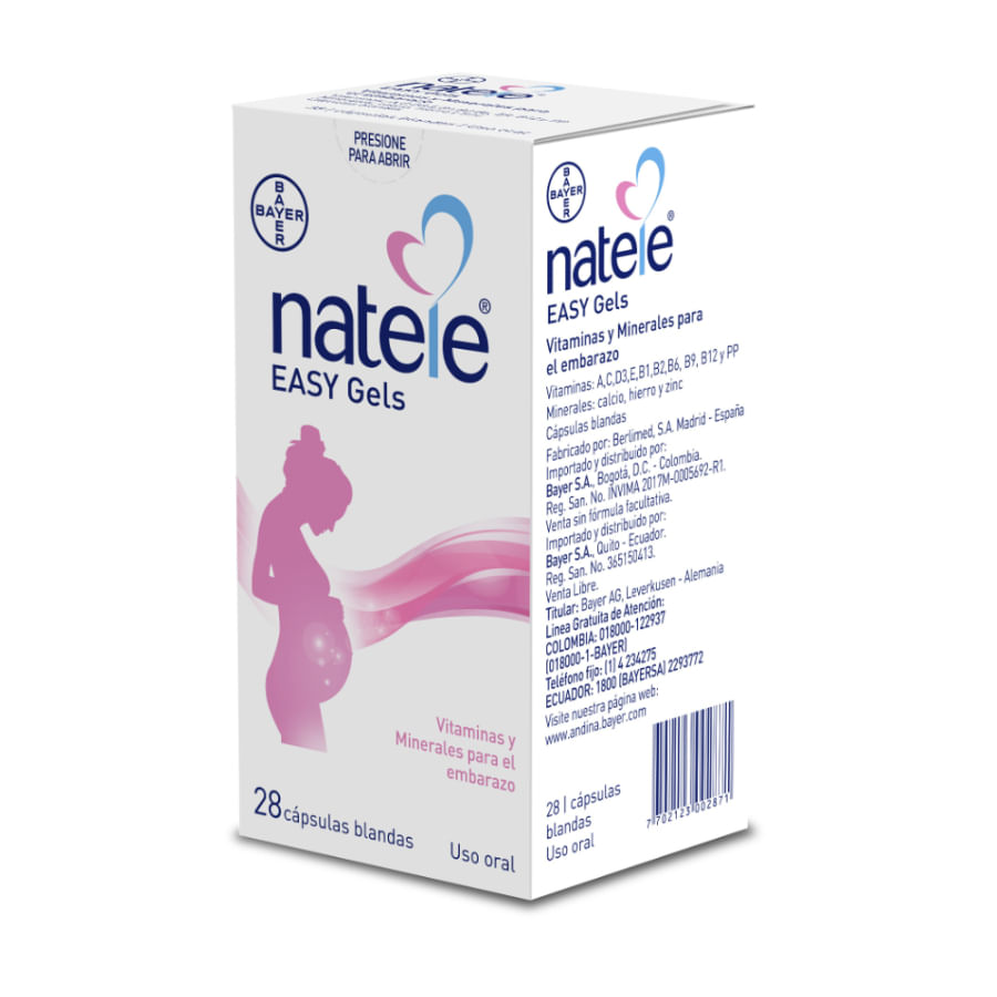 Natele cápsulas x 28 - Pharmacys