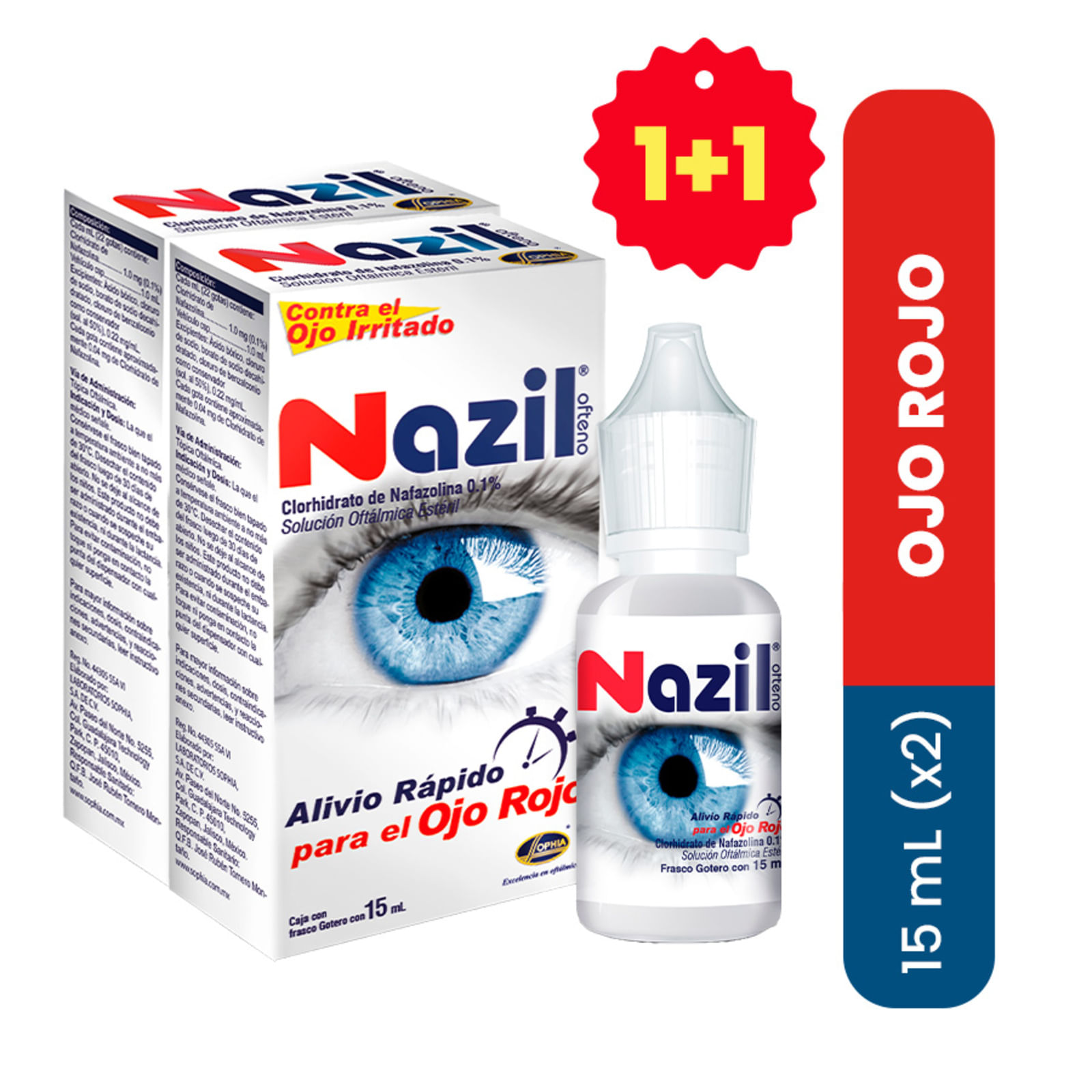 Nazil Ofteno 15ml x 2 - Pharmacys